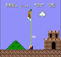 une photo d'Ã©cran de Super Mario Bros sur Nintendo Nes